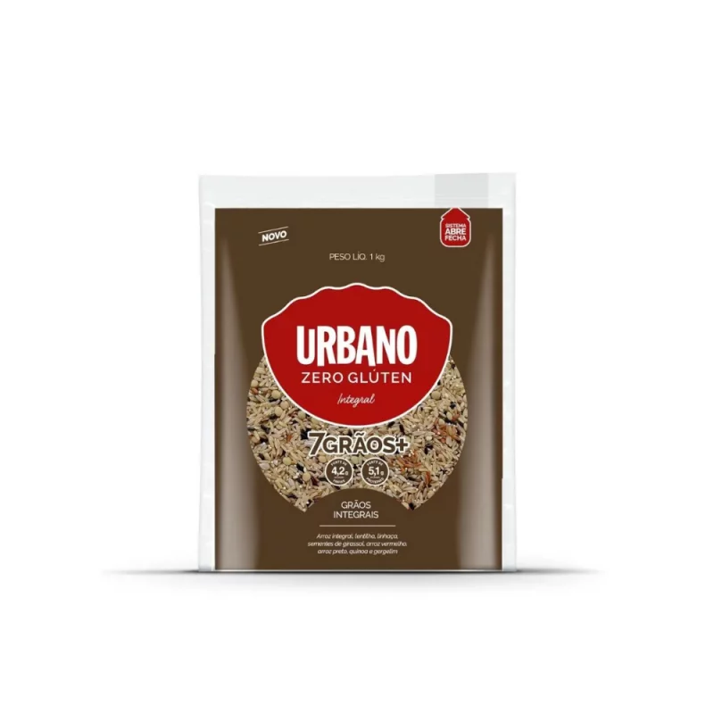 Arroz Urbano Integral 7 Graos 1kg