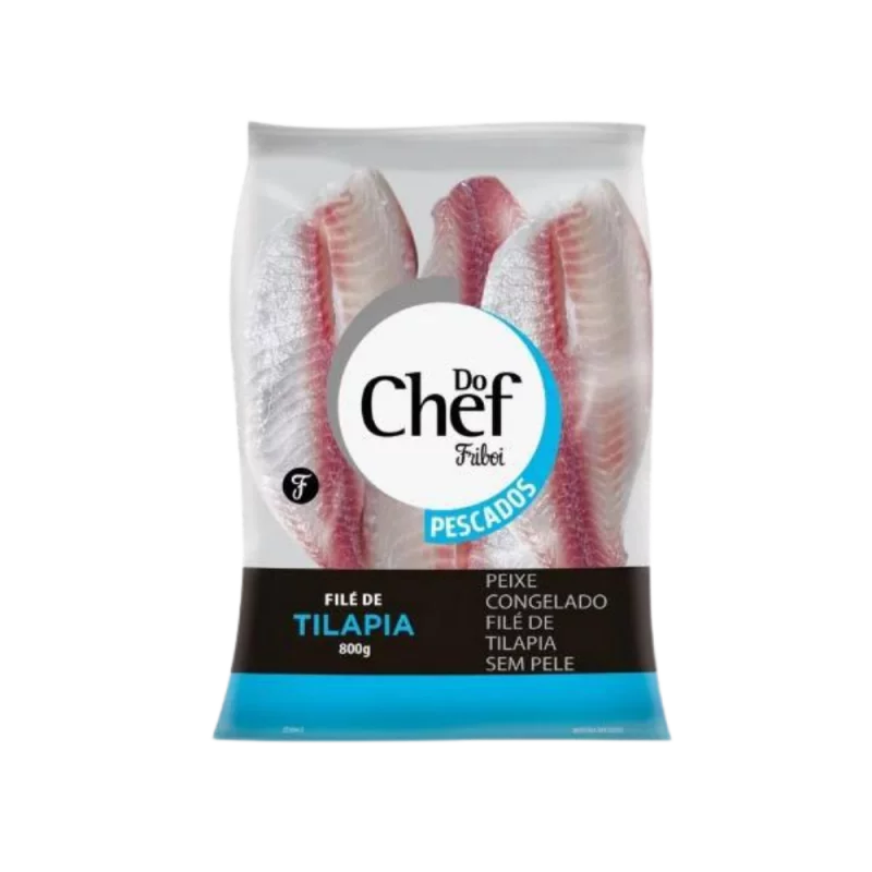 File de Tilapia do Chef Sem Pele 800g