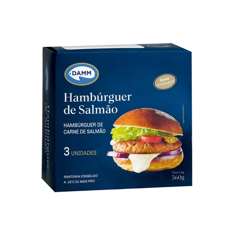 Hamburguer Damm de Salmao 360g