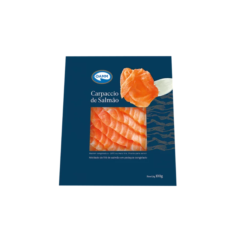 Carpaccio de Salmao Damm File Congelado 100g