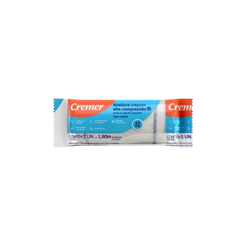 Atadura Crepom Cremer Cysne Alta Compressao 06x1,8m Un