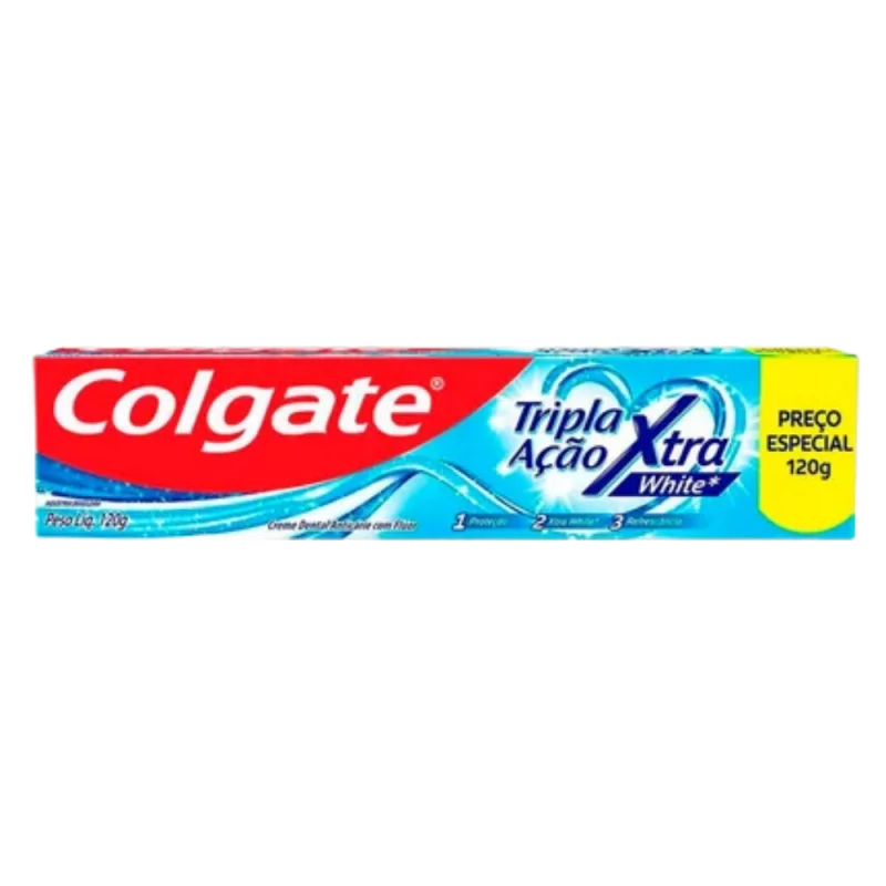 Creme Dental Colgate Trilha Acao Xtra White 120g Preco Especial