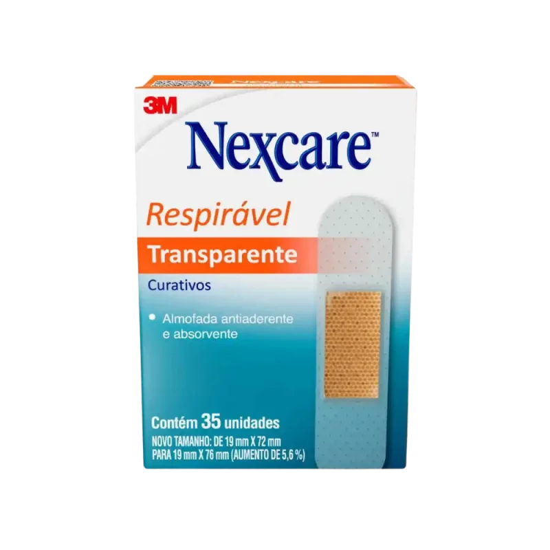 Curativo Nexcare Respiravel Transparente 35un