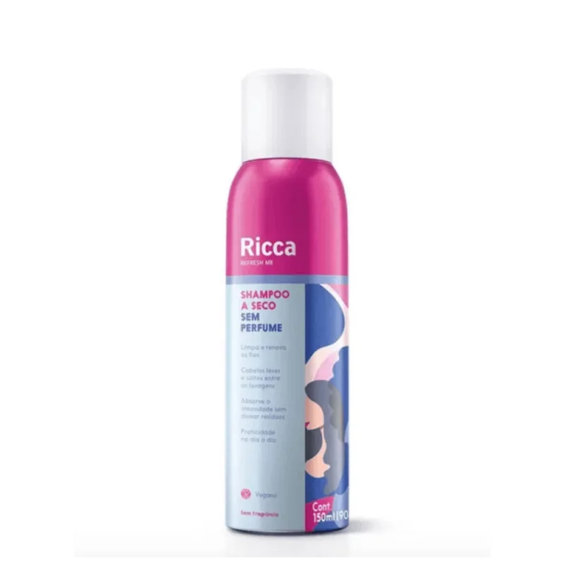 Shampoo A Seco Ricca Sem Perfume 150ml