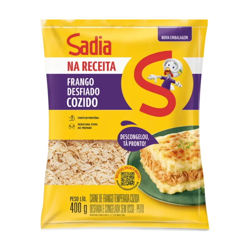 Frango Desfiado Cozido Sadia Na Receita 400g