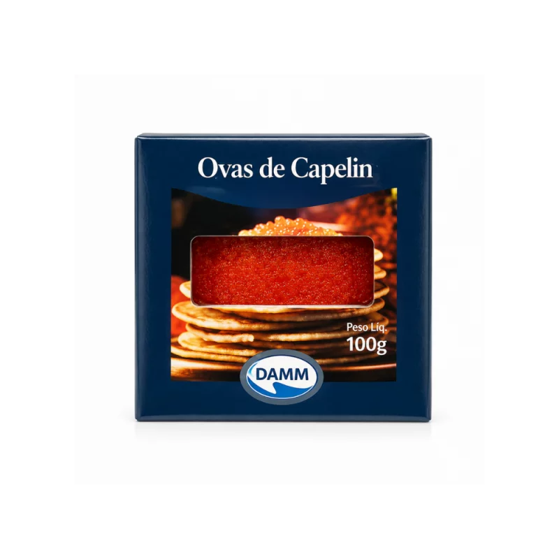 Ovas de Capelin Damm Verm C/sal Cx 110g