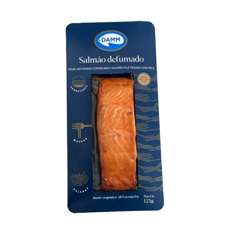 Salmao Defum Damm File Pedaco C/pl Pct 125g