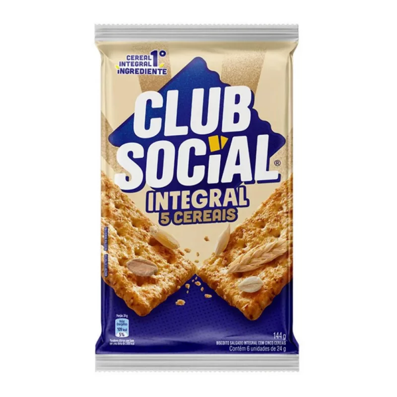 Biscoito Club Social Integral 144g