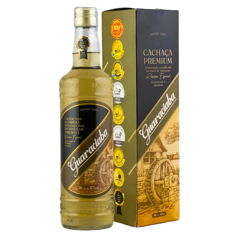 Aguardente Guaraciaba Premium Envel Ambur Gfa 275ml