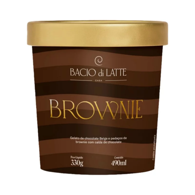 Sorv Bacio Di Latte Pt 490ml Brownie