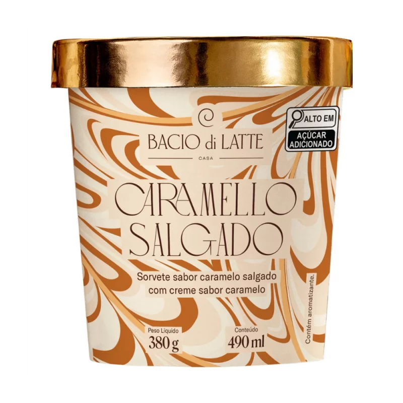 Sorv Bacio Di Latte Pt 490ml Caram Salg