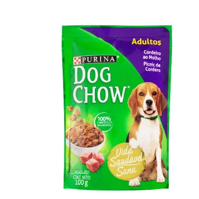 Racao Dog Chow Adulto Cordeiro Tenro Ao Molho 100g
