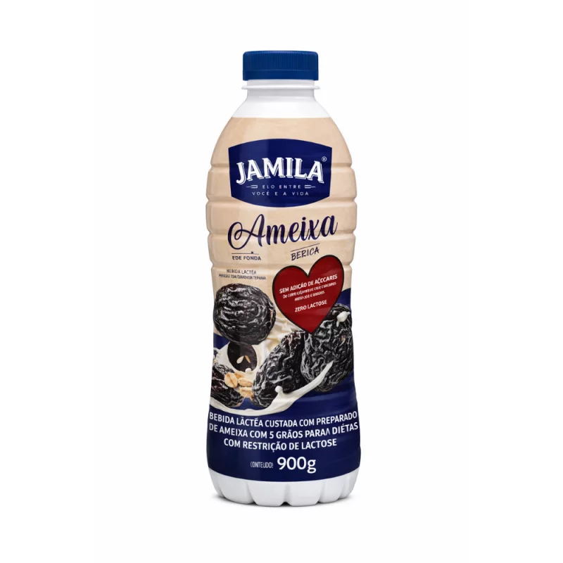 Iog Jamila Zr Lac Gfa 900g Ameixa C/ Graos