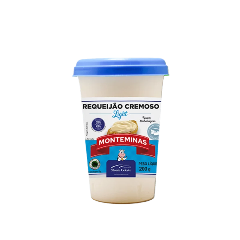 Requeijao Cremoso Light Monteminas 200g