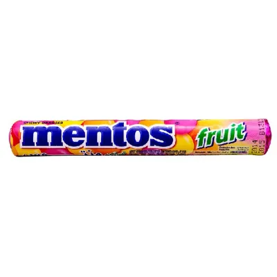 Bala Mentos Tubo Fruit com 14un 37,5g