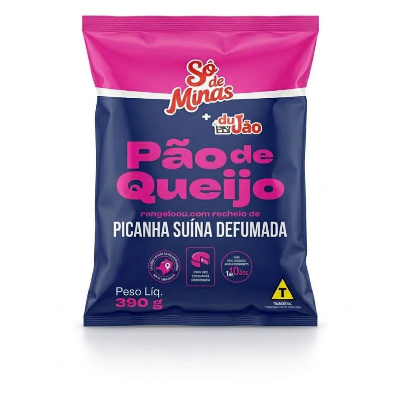 Pao de Queijo So de Minas C/ Rech Picanha Suina 390g