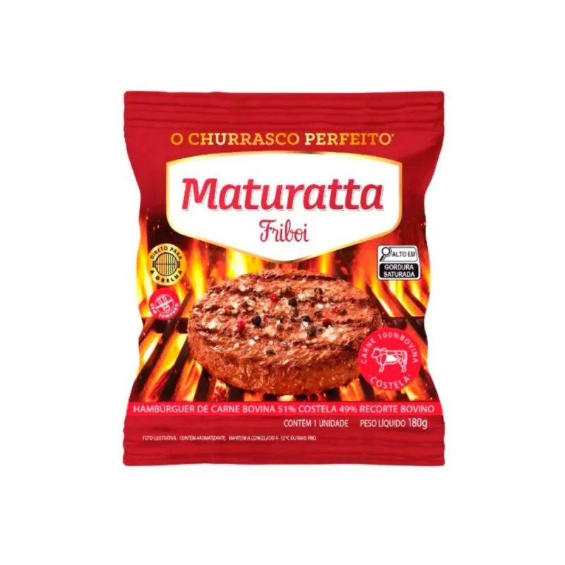 Hamburguer Bovino Friboi Maturatta Costela 180g