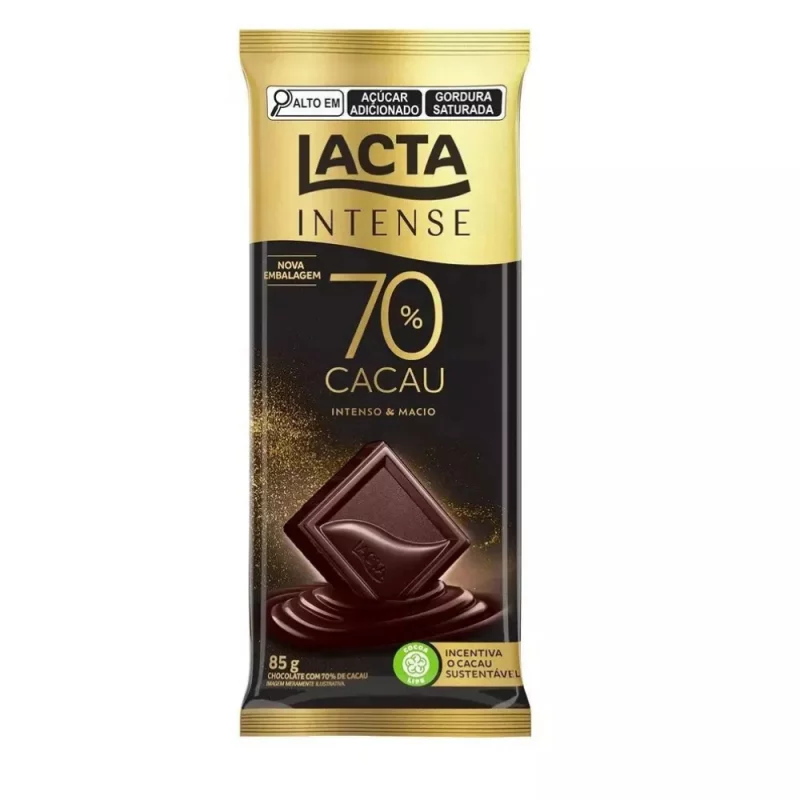 Choc Barra Lacta Intense 70% Cac Pct 85g