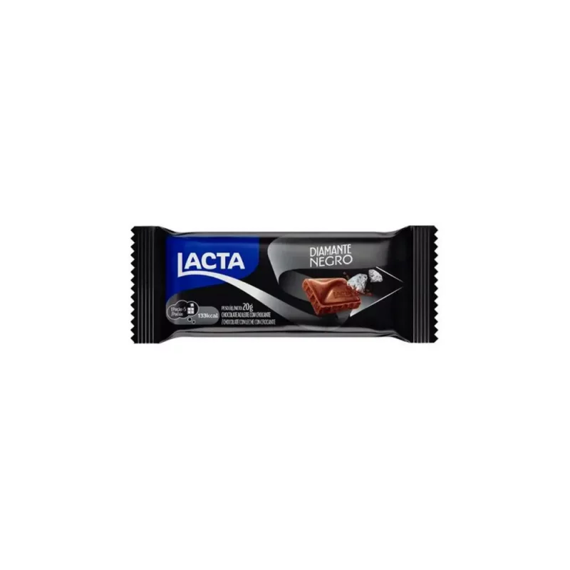 Choc Barra Lacta Diam Negro Pct 20g