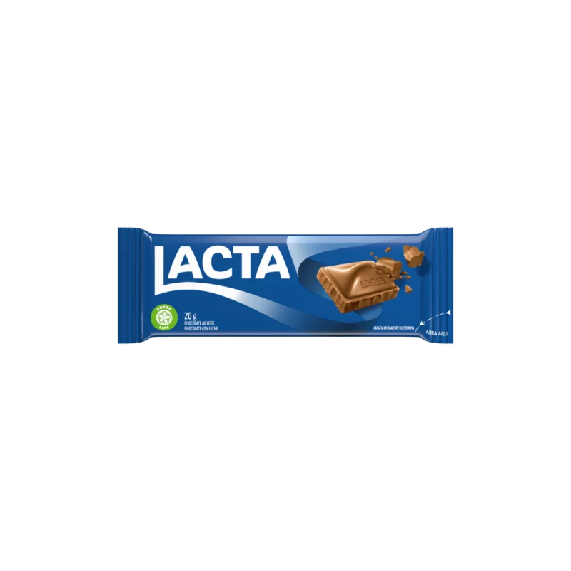 Choc Barra Lacta Leite Pct 20g
