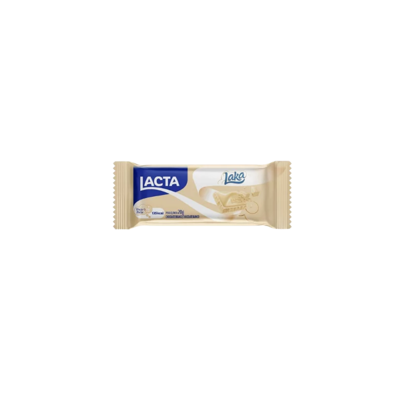 Choc Barra Lacta Laka Bco Pct 20g