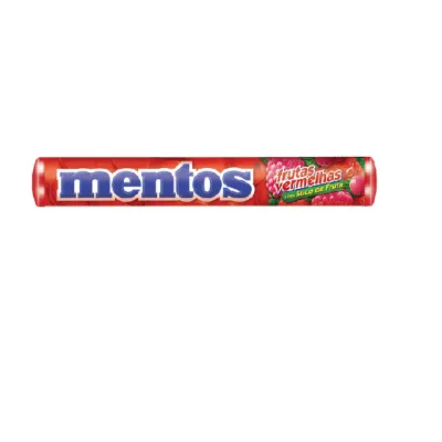 Bala Mentos Tubo Frutas Vermelhas com 14un 37,5g