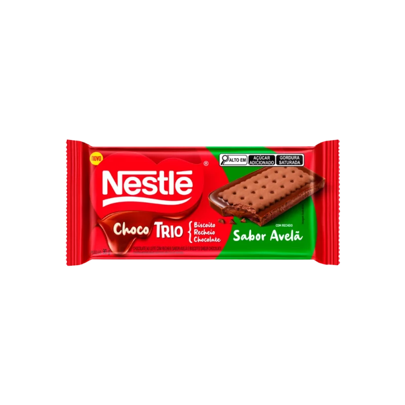 Choc Barra Nestle Choco Trio Pct 90g Avel