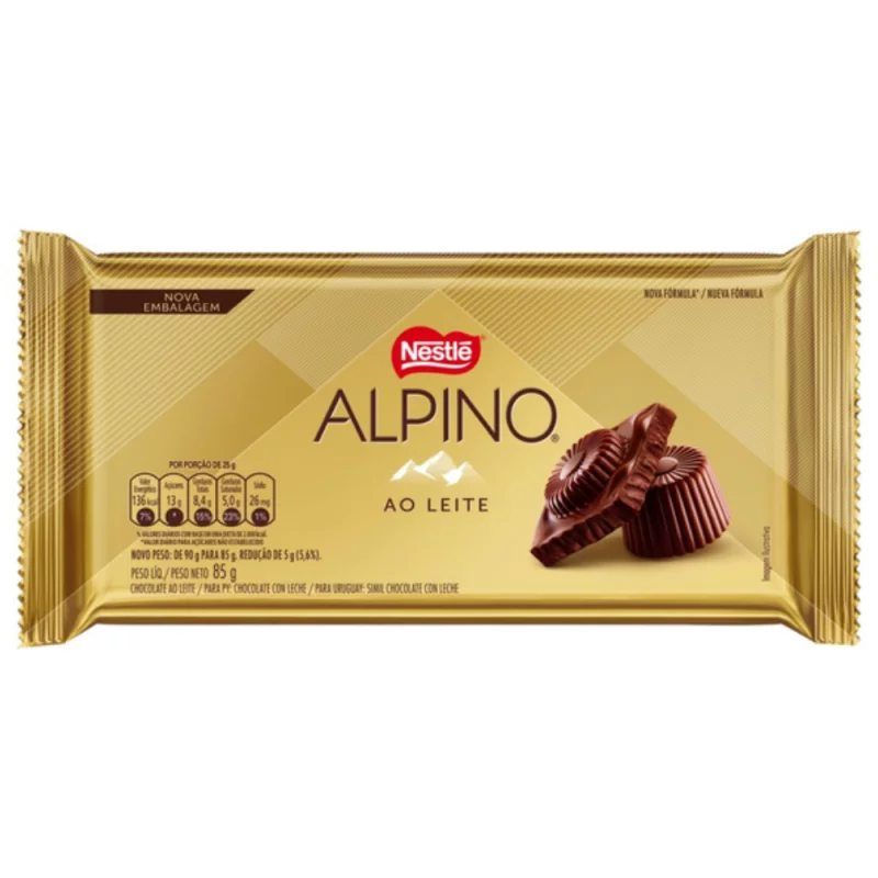 Choc Barra Nestle Alpino Pct 80g