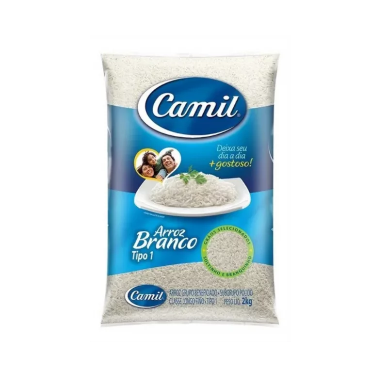 Arroz Branco Camil Tipo 1 2kg