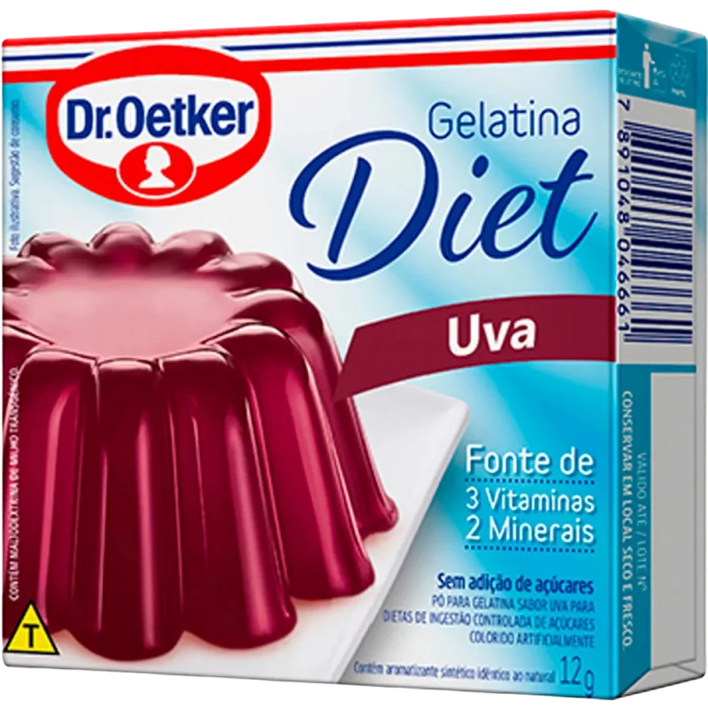 Gelatina Diet Dr Oetker Zero Uva 12g