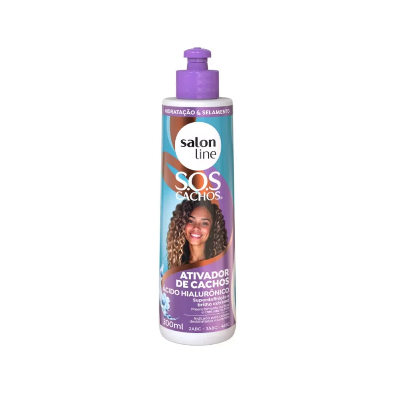 Ativ de Cachos Salon Line Sos Cachos Ac Hial Fr 300ml