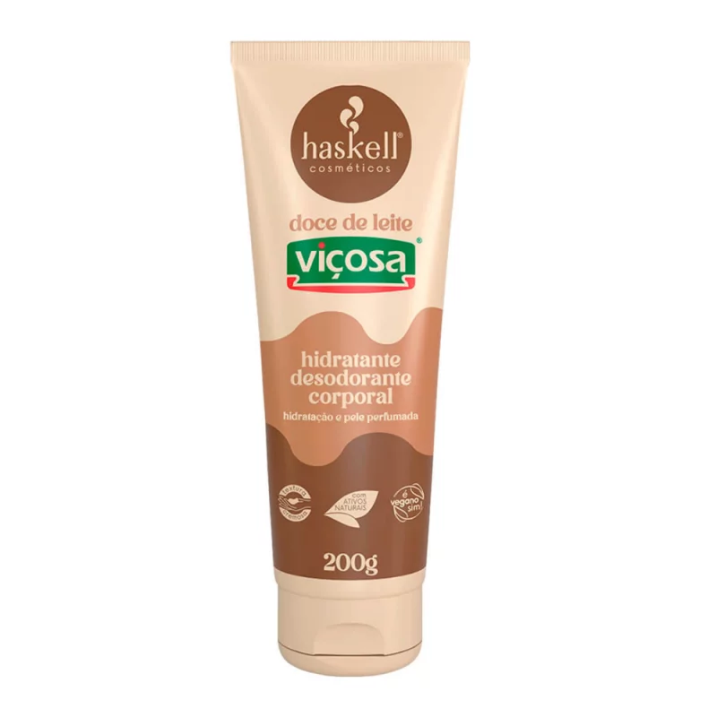 Hidratante Desodorante Corporal Haskell 200g Doce de Leite