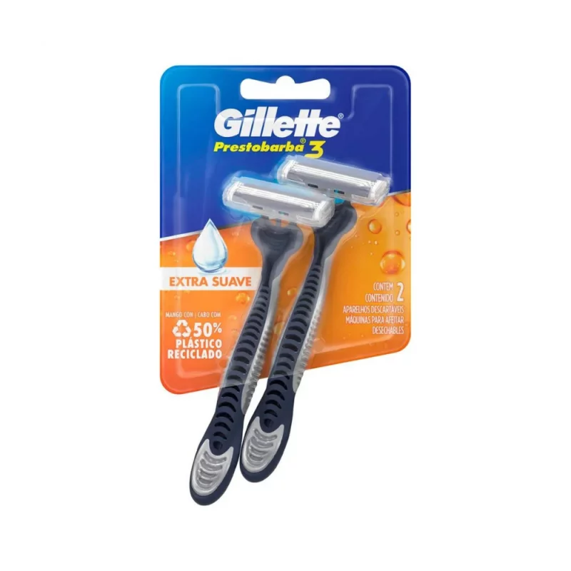Aparelho de Barbear Gillette Prestobarba3 2un Ext Sv