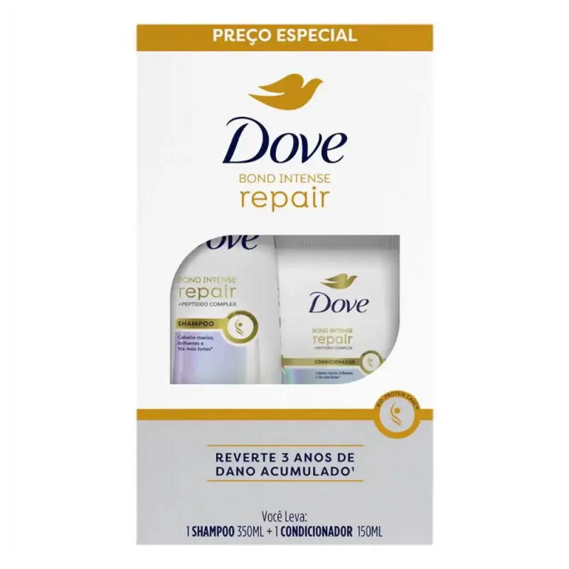 Kit Sh 350ml + Cond 150ml Dove Cx Bond Intense Repair Un