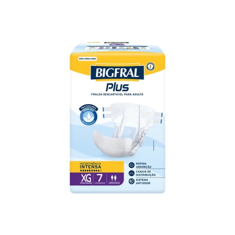 Fralda Desc Bigfral Adult Plus Pct 7Un Xg
