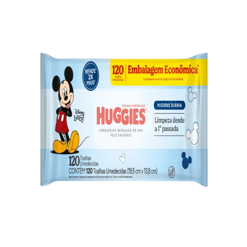 Lenco Umed Huggies Higiene Diaria Disney Baby Pct 120un Emb Eco