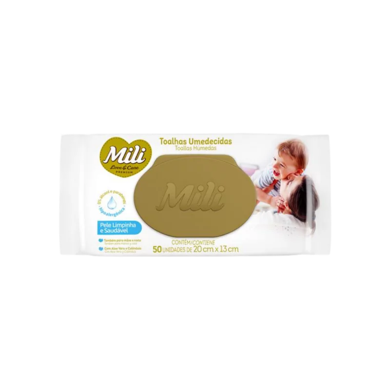 Toalhas Umed Mili Love Care Pct 50un Premiu