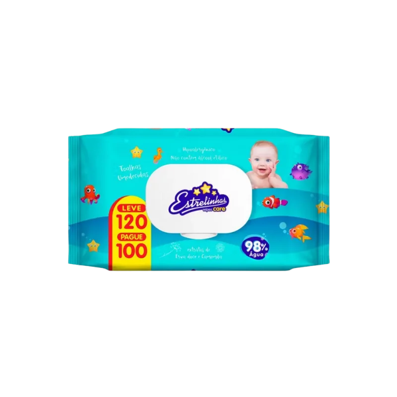 Toalhas Umed Estrelinha Pct 120un