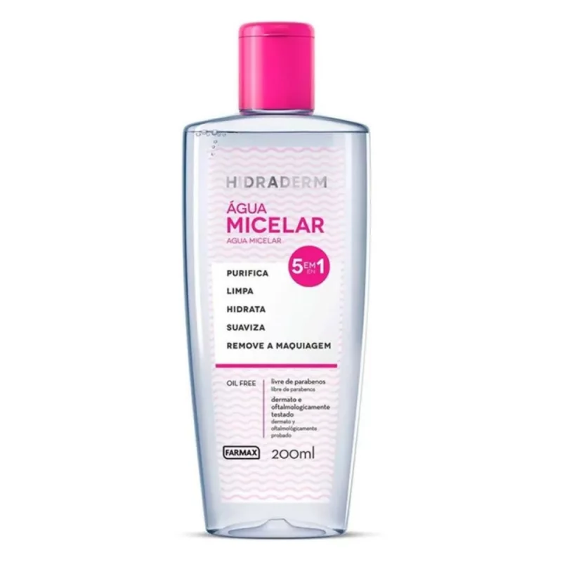 Agua Micelar Hidraderm 5 em 1 Fr 200ml