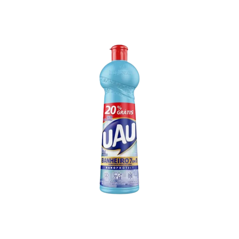 Desinfetante Uau Banheiro 7 em 1 Sem Cloro 500ml 20% Gratis