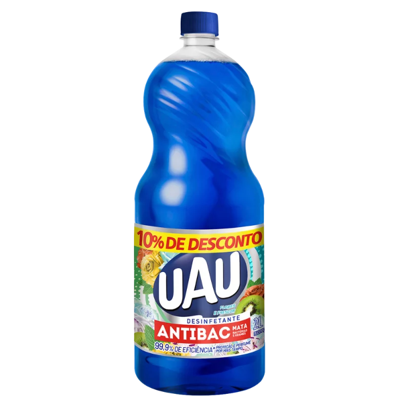 Desinfetante Uau Antibac 2l Flores e Frescor 10% de Desconto