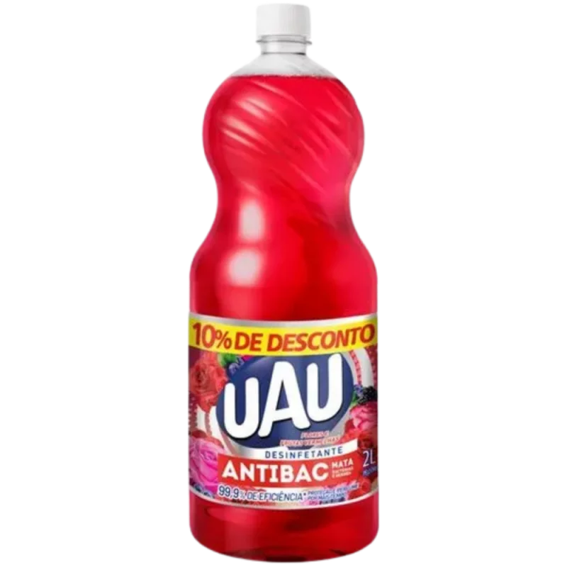 Desinfetante Uau Antibac 2l Flores e Frutas Vermelhas 10% de Desconto