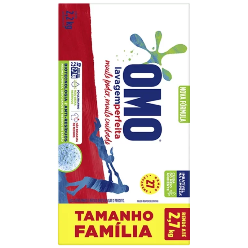 Lava Roupas em po Omo Lavagem Perfeita 2,2kg