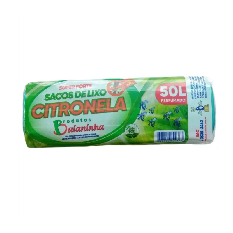 Saco Lixo Baianinha Rolo 30un Citron