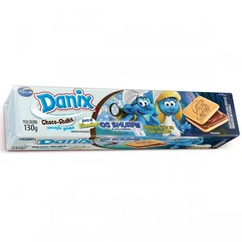 Biscoito Danix Recheado Choco Shake 130g