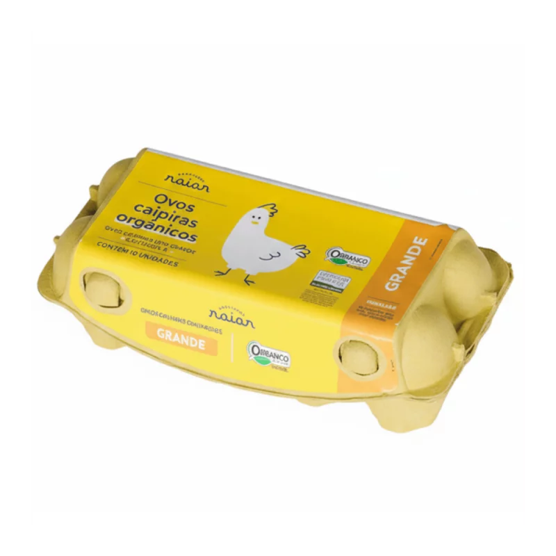 Ovo Caipira Organico Raiar Grande C/10un