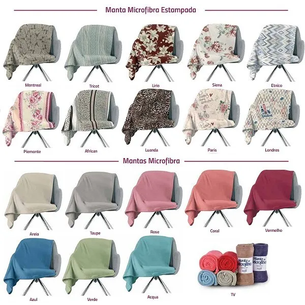 Manta de Microfibra Panosul Casal Sortida 1,80x2,20cm