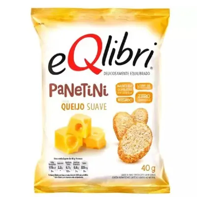 Biscoito Elma Chips Equilibri Panetini Queijo Suave 40g