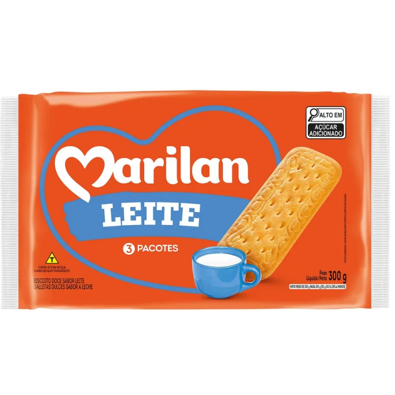 Bisc Maisena Marilan Pct 300g Leite