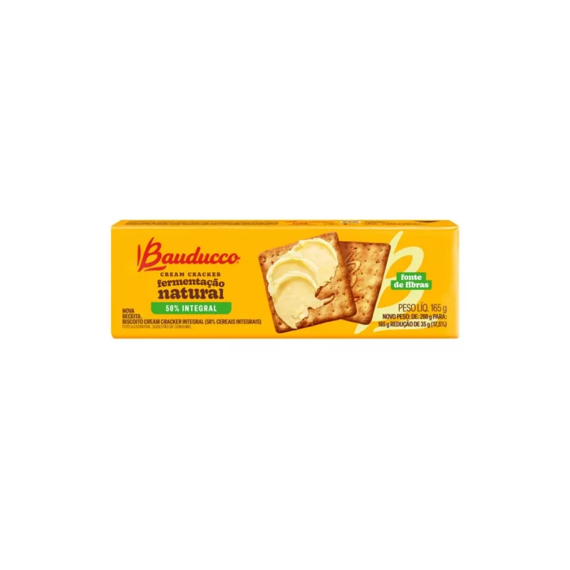 Bisc Cream Cracker Bauducco Pct 165g Integ